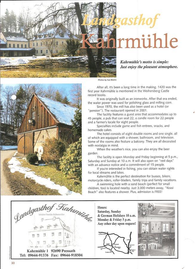 Landhotel Kahrmuehle Pressath Екстер'єр фото
